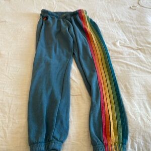 Aviator nation blue serape 6 stripe pant size small